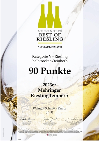 Best of Riesling 2024 Mehringer Riesling Feinherb