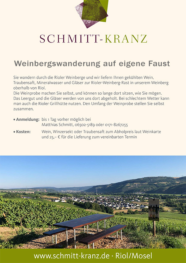Weinbergswanderung Eigene Faust